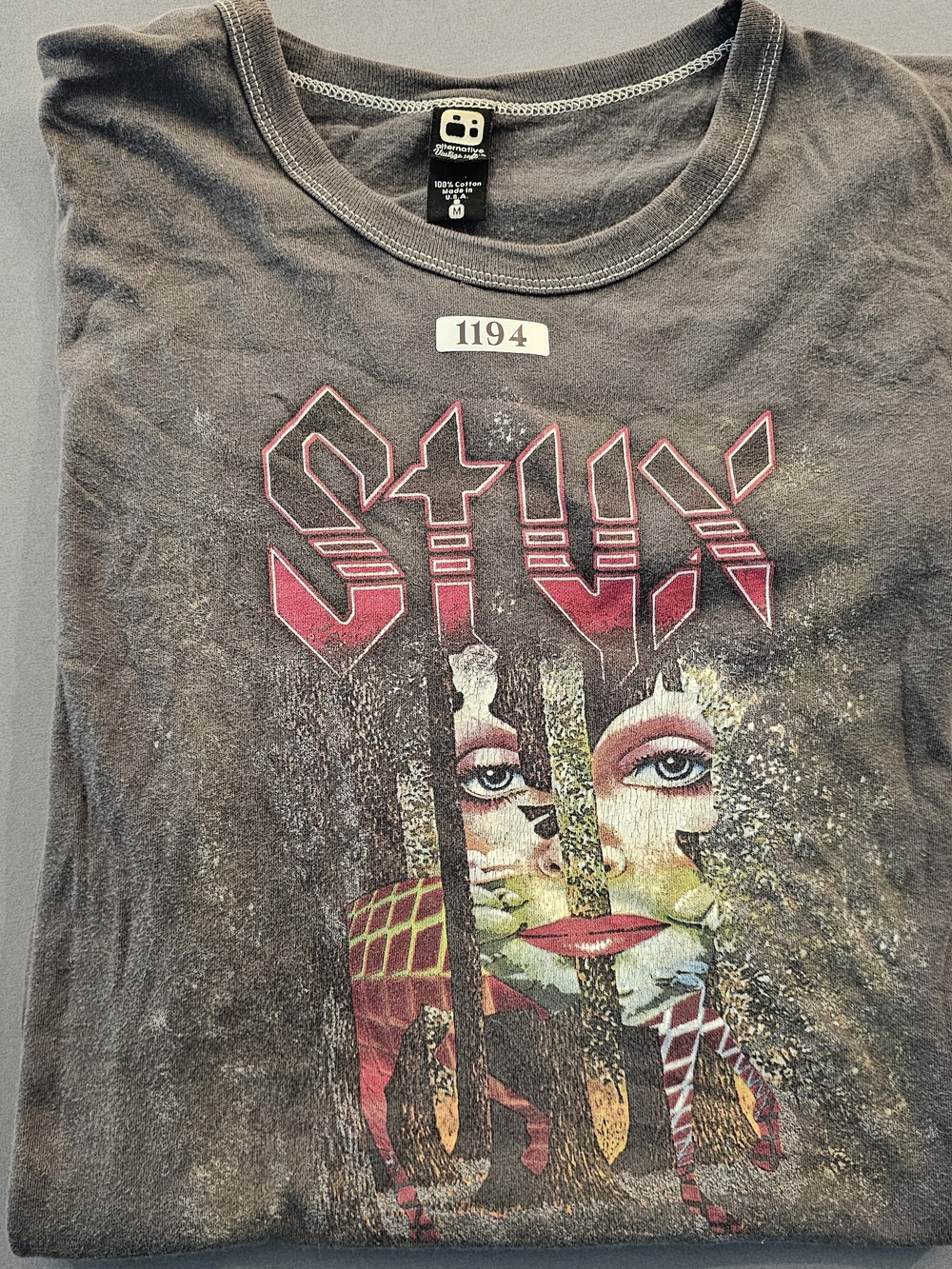 Vintage Styx "The Grand Illusion" 1977 Tour Tee - Alternative Apparel